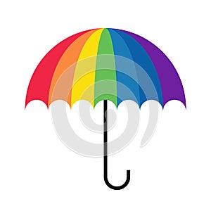 Rainbow umbrella simple