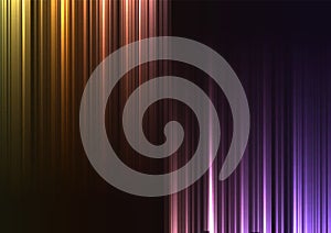 Rainbow upside down abstract bar line background