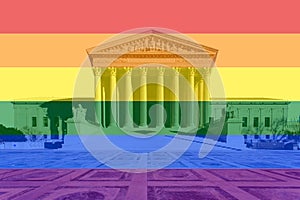 Rainbow US Supreme Court Building