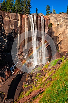 Rainbow on Vernal Falls and the Mist Trail, Yosemite National Park, California