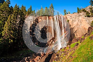 Rainbow on Vernal Falls and the Mist Trail, Yosemite National Park, California