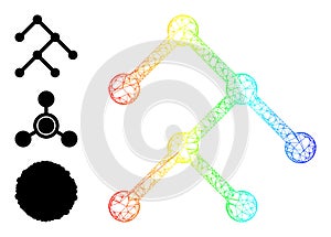 Spectral Gradient Irregular Mesh Binary Structure Icon