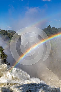 Rainbow on Victoria falls, Zimbabwe, Africa