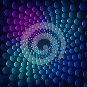 Rainbow vortex background.