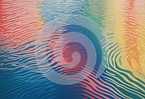 Rainbow Water Ripple Background