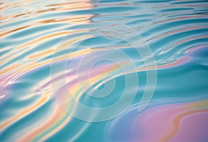 Rainbow Water Ripple Background