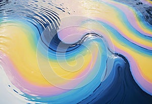 Rainbow Water Ripple Background