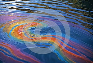 Rainbow Water Ripple Background
