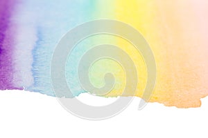 Rainbow watercolor art background