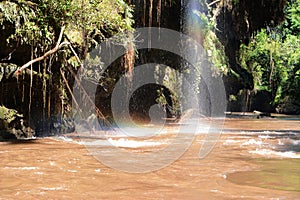 Rainbow waterfall