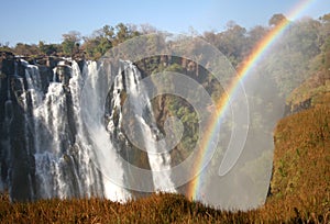 Rainbow and Waterfall