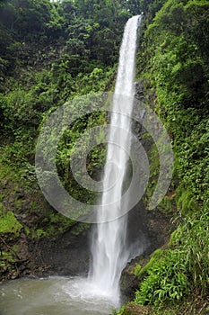 Rainbow Waterfall, also known as Catarata Arco Iris, is the third of five waterfalls at Viento Fresco Waterfalls in Costa Rica. photo