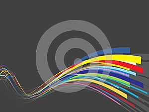 Rainbow wave background