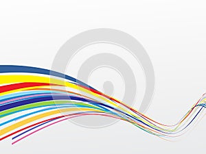 Rainbow wave background