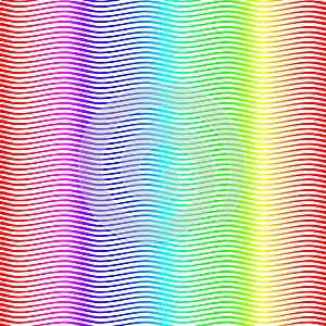 Rainbow waving lines seamless texture