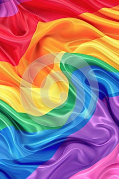 Rainbow Wavy Fabric Design