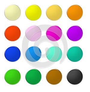 Rainbow web buttons 5