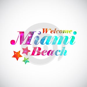 Rainbow welcome Miami bright printÃ¯Â¿Â½