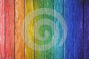 Rainbow Wood Background