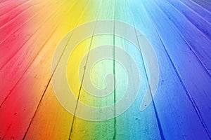 Rainbow Wood Background