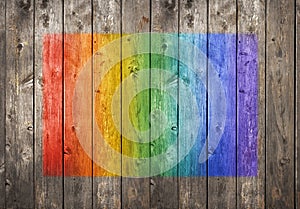 Rainbow Wood Graffiti Background