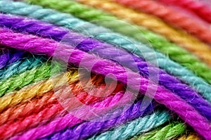 Rainbow wool