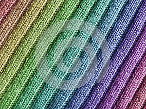 Rainbow Wool Fabric photo