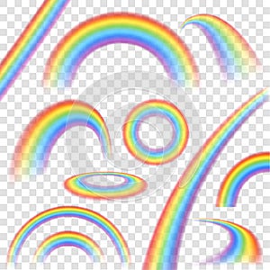 Rainbows Transparent Set