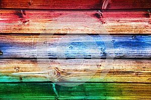 Rainbows wooden background for many applications photo