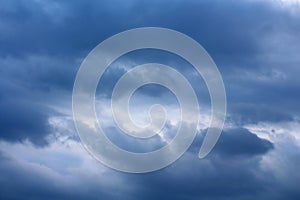 Rainclouds or Nimbus in rainy season