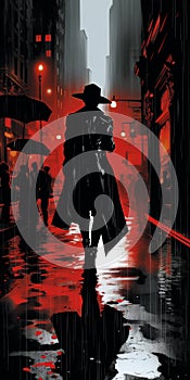 The Raincoat Man: A Comic Book Noir Tale photo