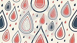 Raindrop Pattern Abstract Background, Water Element Design, vector design Generative AI