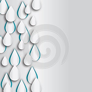 Raindrop vector background