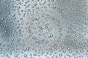 Raindrops on a glass