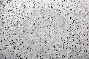 Raindrops on glass photo