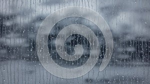 raindrops on the glass, raindrops on the window, natural weather background