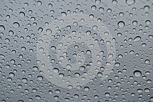 Raindrops on glass window