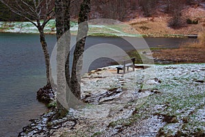 Raindrops and Hail in the Lake Calamone