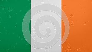 Raindrops On Ireland Flag, Background