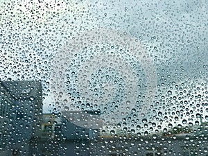 Raindrops on a window