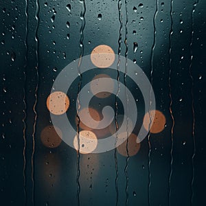 Raindrops on a Window AI-GENERATED