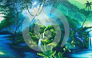 Rainforest background