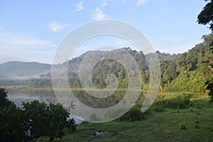 rainforests in the equatorial region along with lakes photo