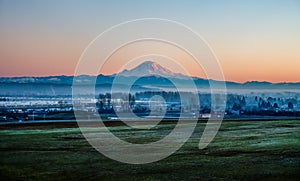 Rainier From Kent HDR