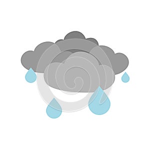 Raining clouds illustration