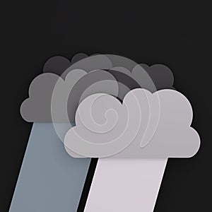 Raining clouds