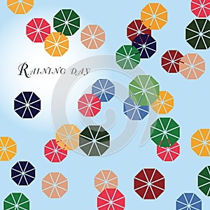 Raining day background