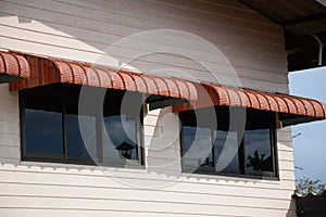 Rainproof awning