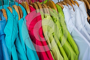 Rainproof jackets in bright colors