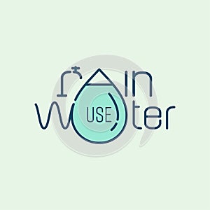 Rainwater Use Typograph